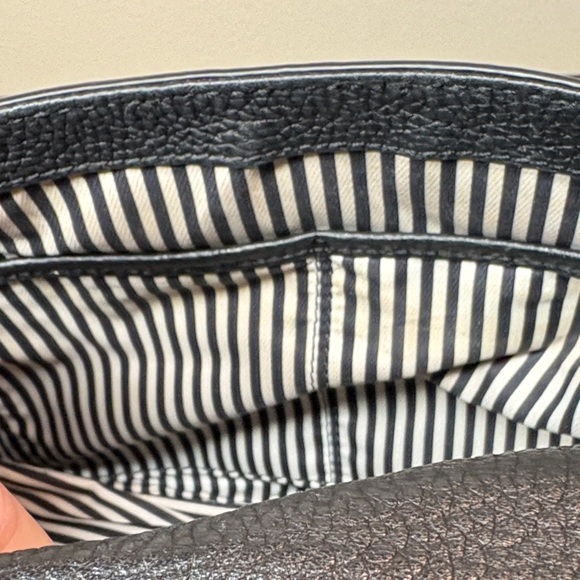 Kate Spade Pebbled Leather Flap Bag • Black Crossbody Shoulder - Picture 9 of 13